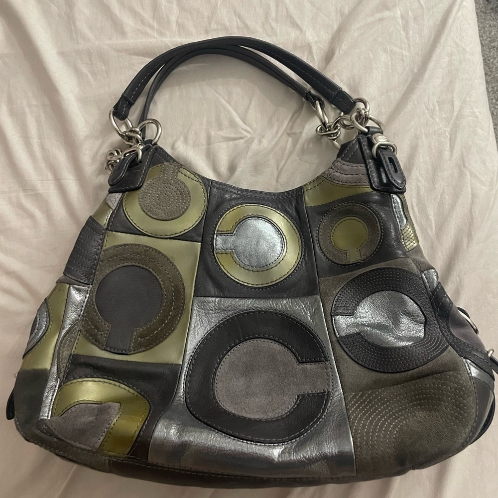 Coach Multicolor Patchwork Shoulder Bag